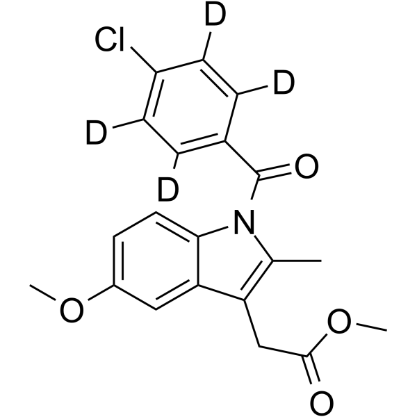 Indomethacin-d4 Methyl Ester (indomethacin methyl ester d4) 1217064-61-3